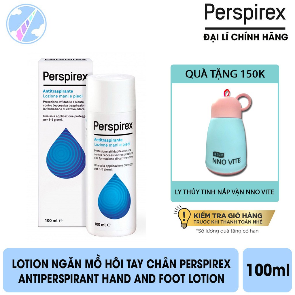 Lotion Ngăn Mồ Hôi Tay Chân Hiệu Quả 3 Đến 5 Ngày Perspirex Antiperspirant Hand and Foot Lotion 100ml