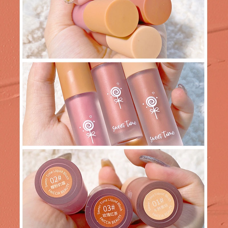 [Hàng mới về] Má hồng FAICCIA dạng lỏng trang điểm tiện lợi