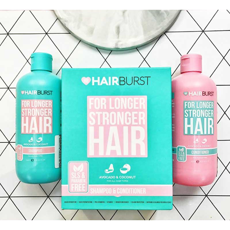 Bộ Dầu Gội &amp; Dầu Xả Hairburst Shampoo &amp; Conditioner For Longer Stronger Hair (2x350ml)