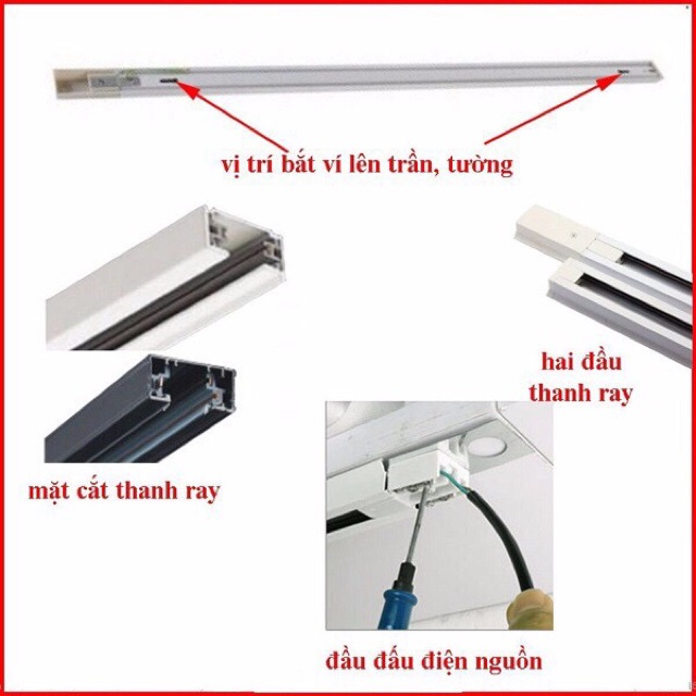Thanh ray 1m dùng để trượt ray đen hoặc trắng giá tốt | BigBuy360 - bigbuy360.vn