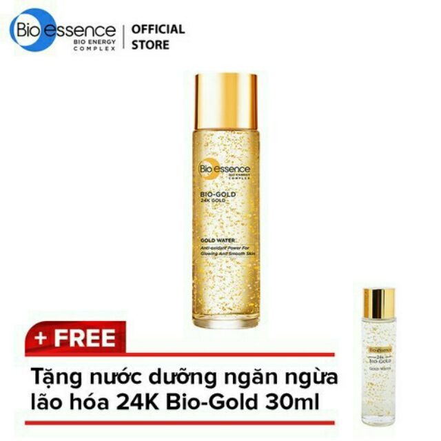 Nước dưỡng ngăn ngừa dấu hiệu lão hóa chiết xuất vàng sinh học 24k Bio- Gold 150ml
