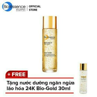 Nước dưỡng  ngăn ngừa  dấu hiệu  lão hóa chiết xuất  vàng sinh  học  24k Bio- Gold 150ml