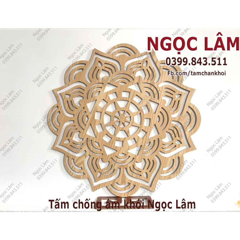 Ốp trang trí ban thờ 41x41cm hoa Sen Mandala