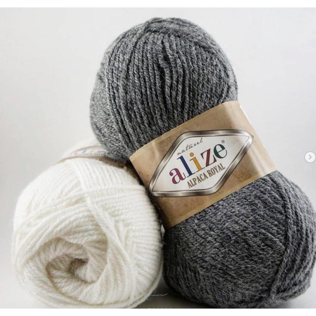 Cuộn len trơn siêu ấm, cao cấp Alpaca Royal hãng Alize Yarns đan móc nón khăn áo siêu đẹp