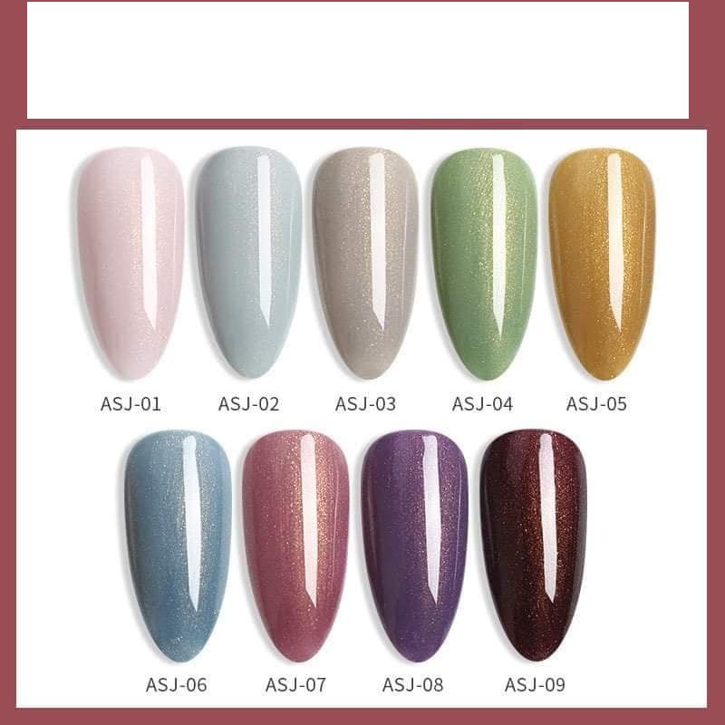 set sơn as nhũ giả bột chai đỏ 9 chai mã asj