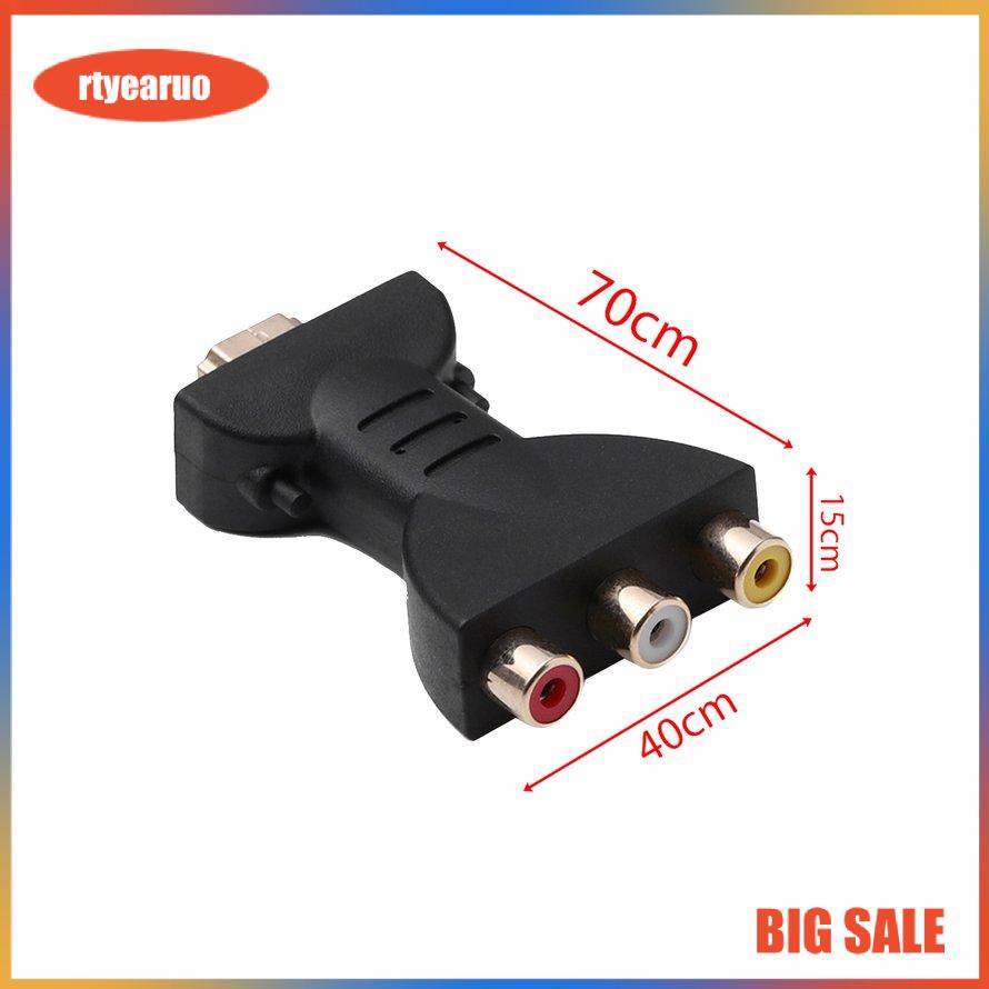Bộ Chuyển Đổi Hdmi Đực Sang 3 Đầu Rca Cái Cho Tv