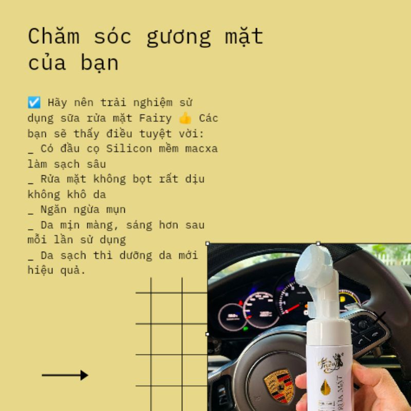 Sữa Rửa Mặt Fairy thành phần thiên nhiên sẽ đem tới cho bạn làn da mịn màng tươi sáng mà không hề khô rát da