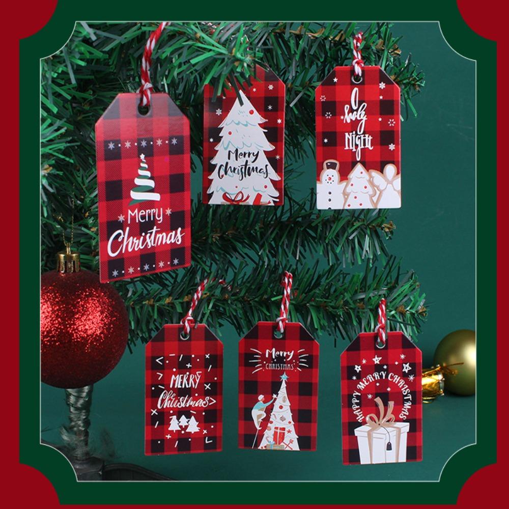 Thẻ Giấy Kraft Treo Cây Thông Giáng Sinh Trang Trí DIY