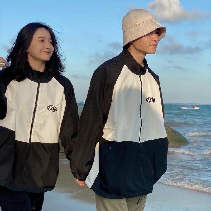 Áo Khoác Dù Gió 7 Zia Cặp Nam Nữ💖HOT RẺ ĐẸP💖TMS Midside - Unisex 2 Lớp Thu Đông Chống Nắng Couple Jackets