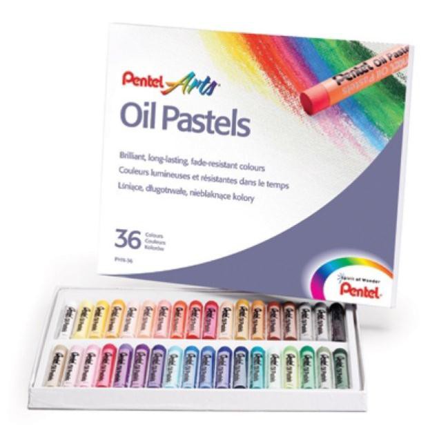 Màu Sáp Dầu Oil Pastel/ Sáp Dầu Pentel từ 12-50 màu PHN12/ PHN16/ PHN25/ PHN36/ PHN50