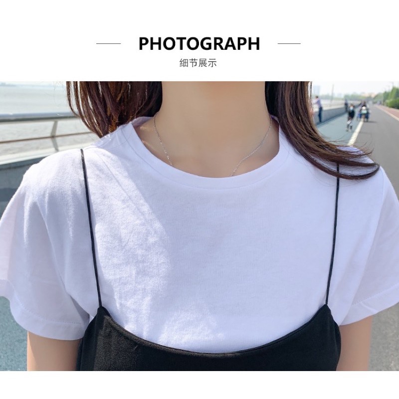 Set yếm hai dây lụa đen dây nhỏ màu đen áo trắng lửng