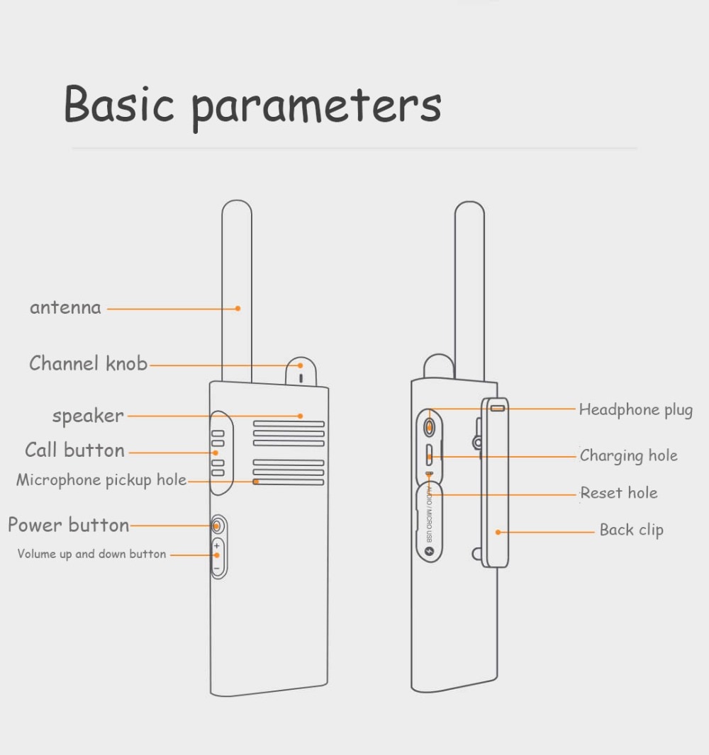 Bộ Đàm Cầm Tay Xiaomi Bee Ibest 1-5km 2000mah 3350mah