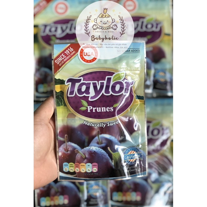 Mận khô Taylor gói nhỏ 50gr