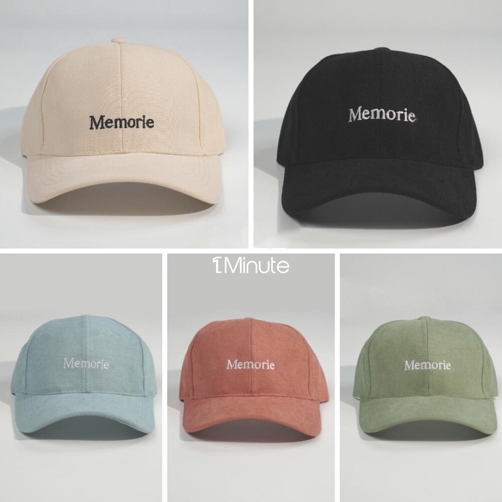 Mũ lưỡi trai - Nón kết thêu chữ Memorie phong cách Ulzzang form unisex nam nữ