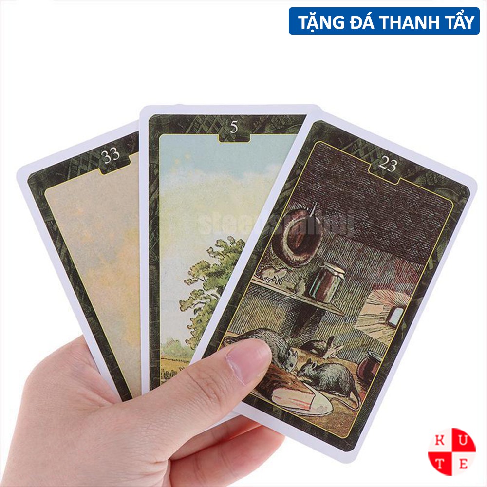 Bài Oracle Lo Scarabeo Lenormand 36 Lá Bài Tặng Đá Thanh Tẩy C192