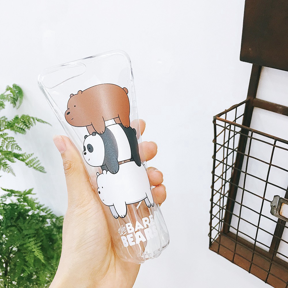 Ốp iphone Ốp điện thoại mềm họa tiết gấu đáng yêu cho Iphone 6s 7 8 plus X XR XS MAX 11 pro max 7plus 8plus se 2020 | BigBuy360 - bigbuy360.vn