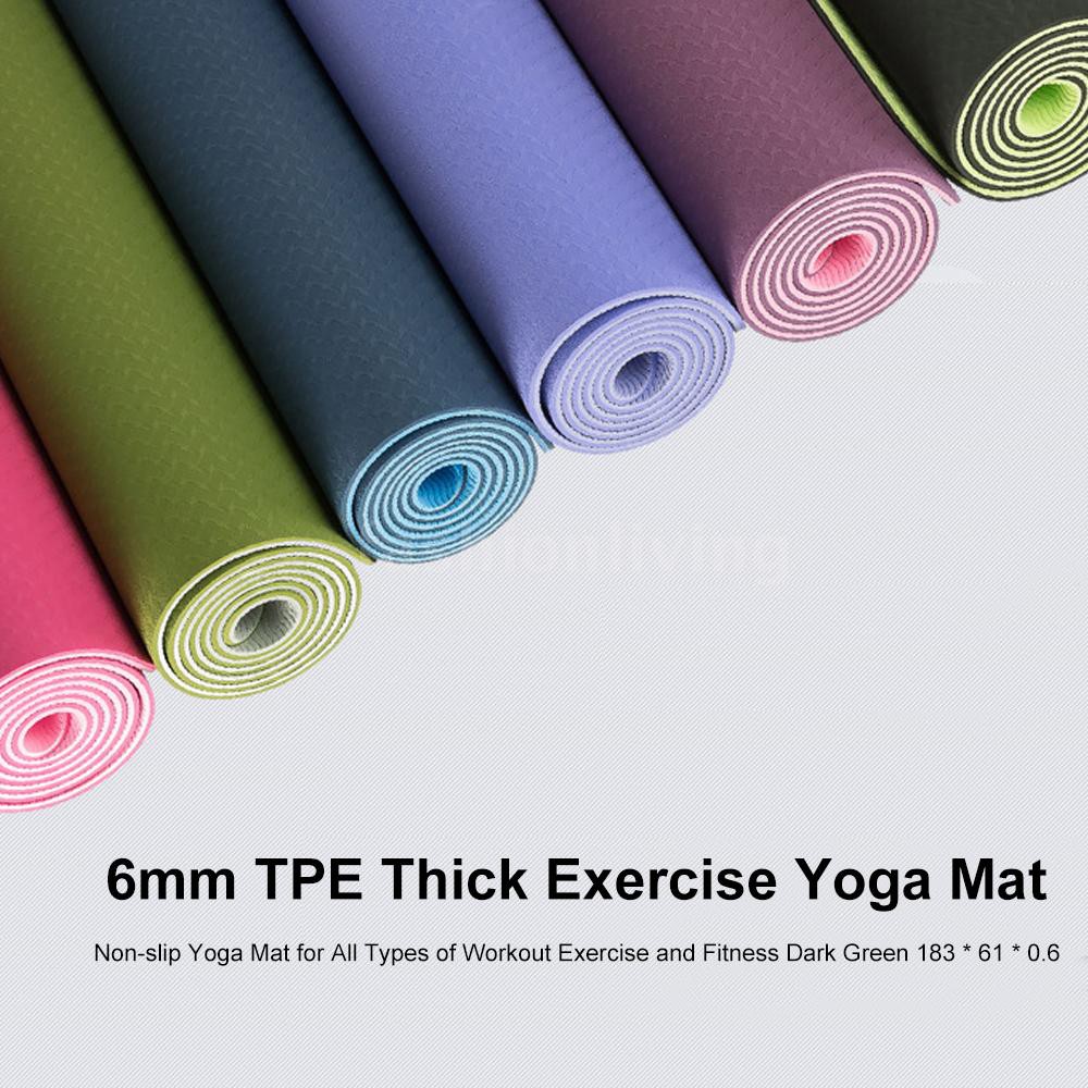 Thảm Tập Yoga Chống Trượt Dày 6mm