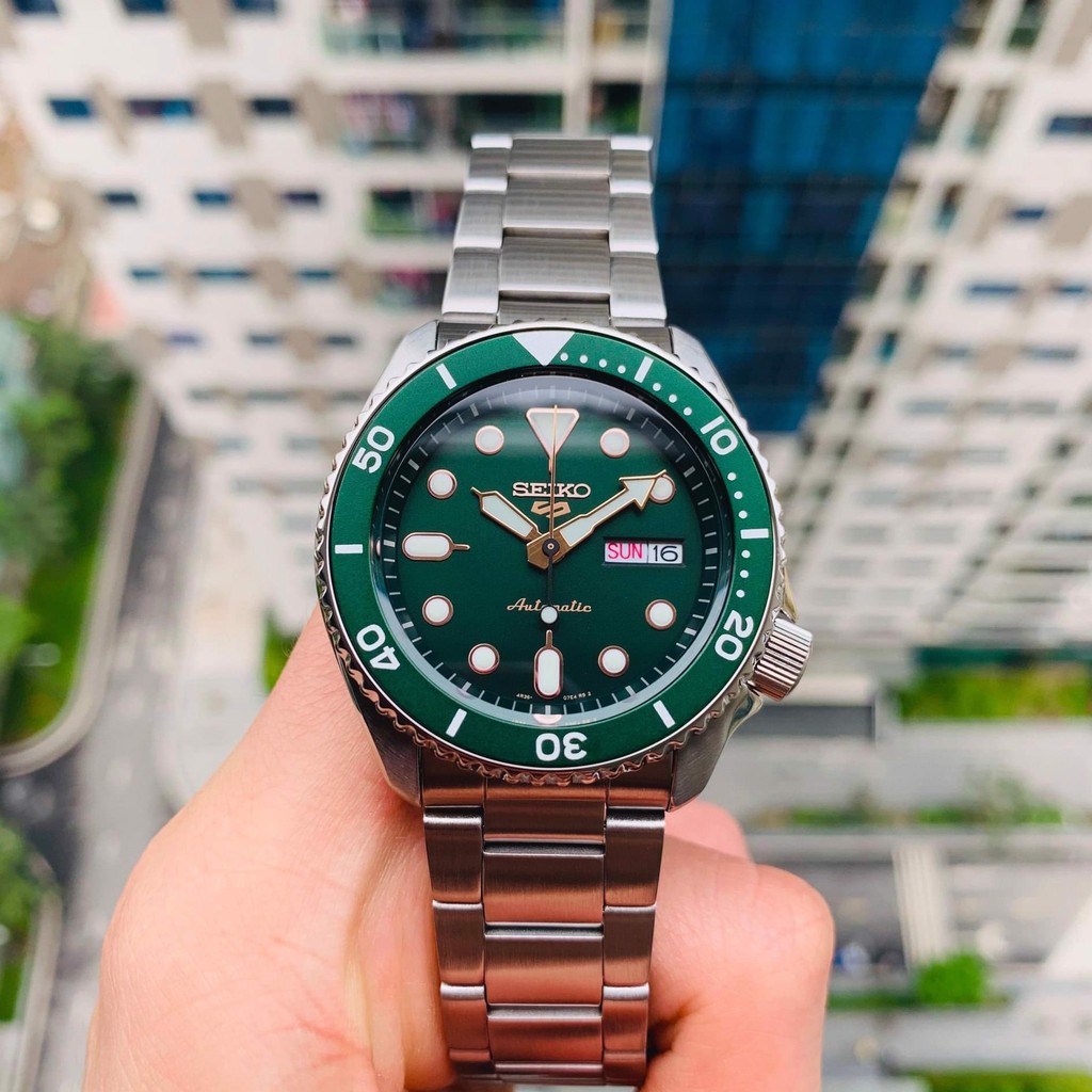 Đồng hồ nam Seiko 5 Sport Green SRPD63K1