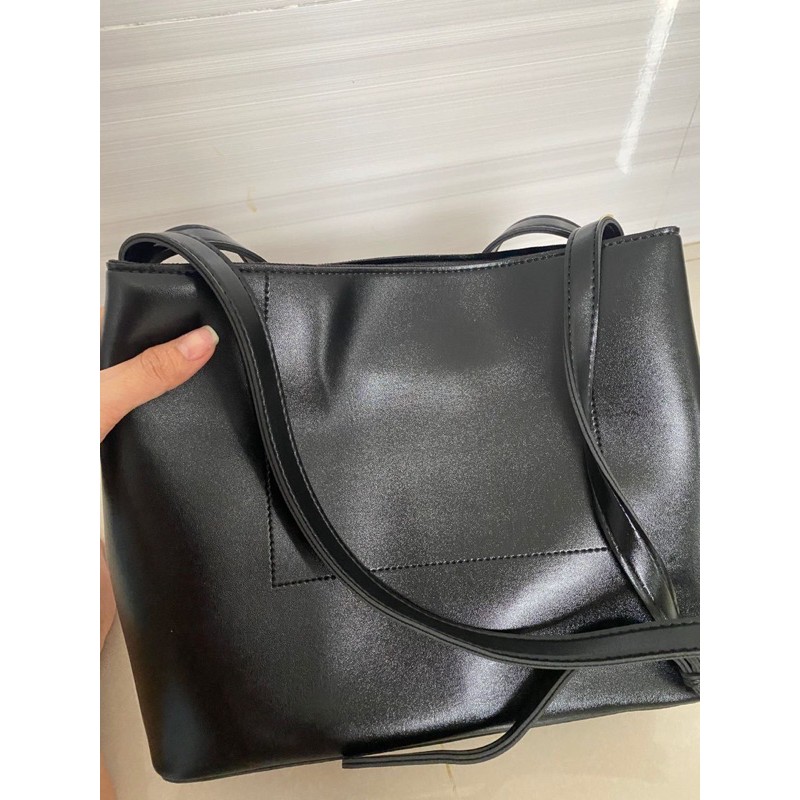 pass túi xách nữ đeo chéo big size tote da pu có thể xách tay