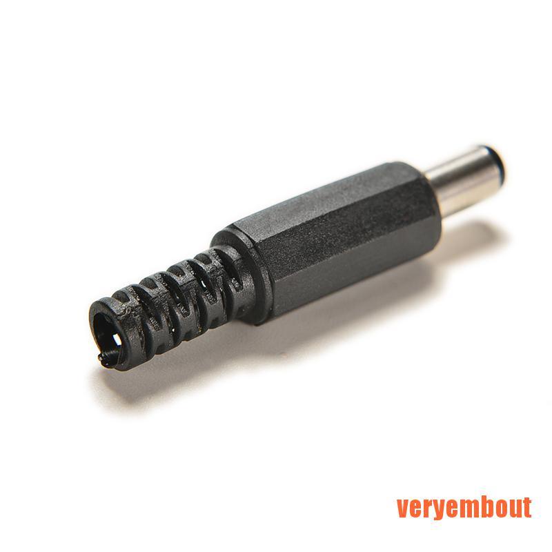 Set 10 Đầu Nối Nguồn DC 2.1mm / 5.5mm Màu Đen