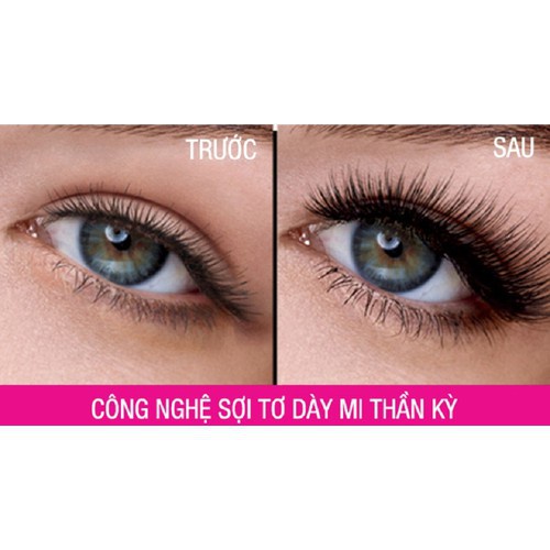 Mascara Maybelline colo ssal ưaterproof có 3 màu shopgiao ngau nhiên
