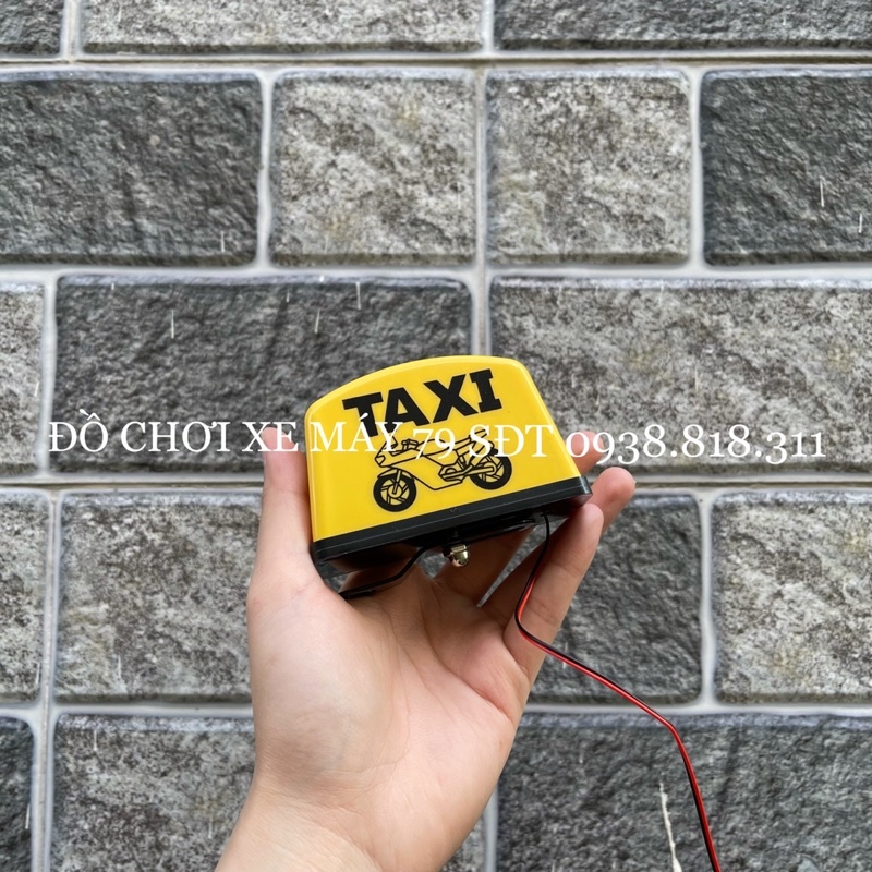 Đèn led taxi gắn chân kiếng chân gương xe máy