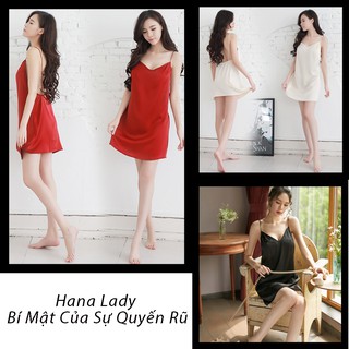 Váy ngủ lụa sexy hai dây gợi cảm quyến rũ vn075