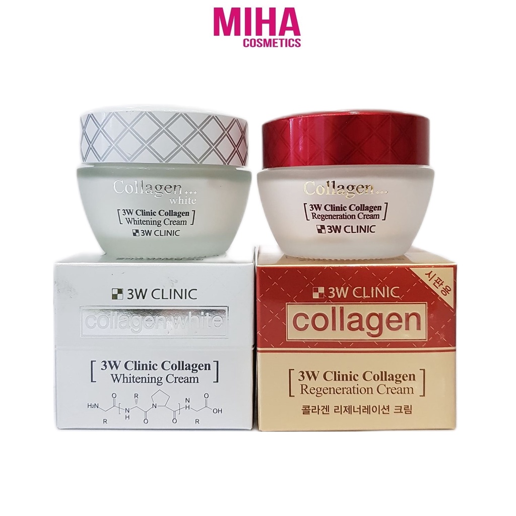 Kem Dưỡng Trắng Da 3W CLINIC Collagen 60ml Hàn Quốc