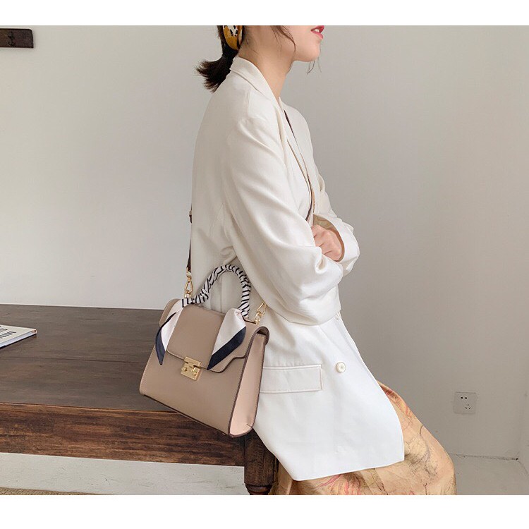 [Sản phẩm tặng kèm là túi lau đồ da tiện dụng] MICOCAH - Túi xách nữ Micocah kèm khăn quấn quai cực sang trọng MSP: 507 | BigBuy360 - bigbuy360.vn