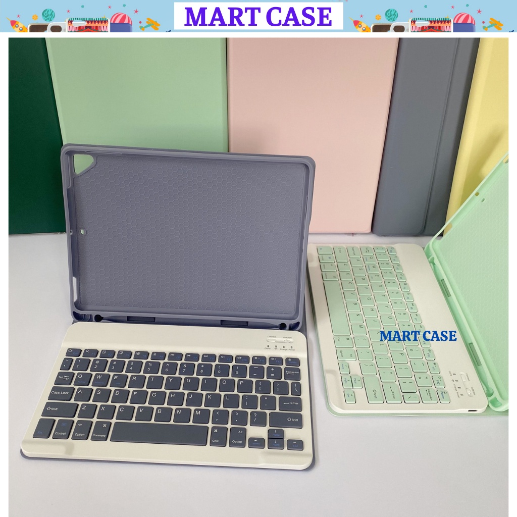 Bao da ipad có ngăn đựng bút và bàn phím nhiều màu ipad Air 3/Air 4/Pro 11/Gen 5/6/7/8//Air1/ Air2 MART CASE
