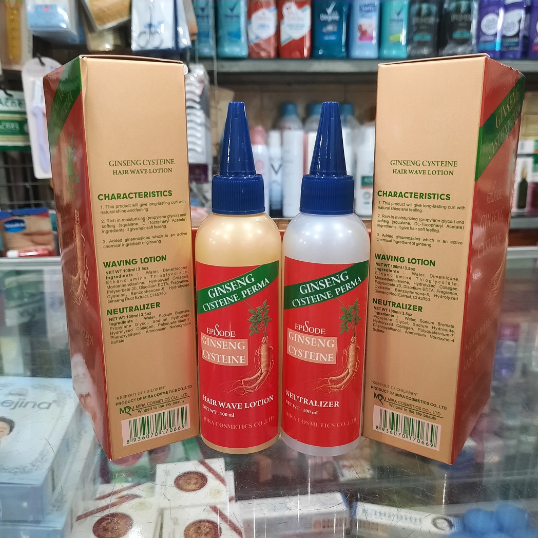 Thuốc Uốn Tóc Sâm Đỏ Gingsen MIRA (100ml x2 )