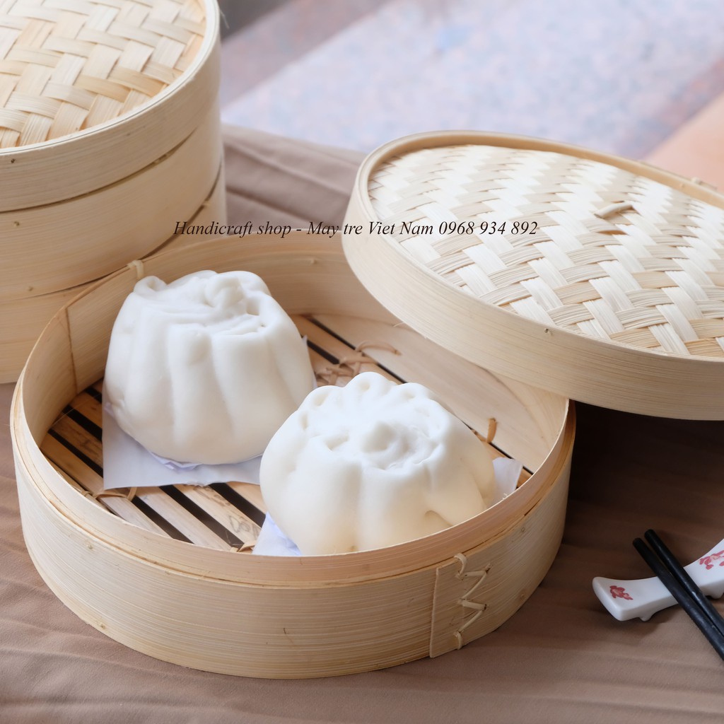 Xửng Hấp Tre - 1 Tầng - Hấp Bánh Bao - Há Cảo - Xôi Nếp - HANDICRAFT SHOP