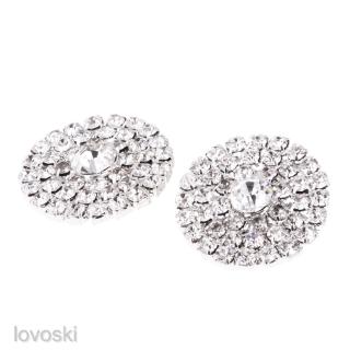 Bộ 5 nút áo tròn 21mm đính đá lấp lánh