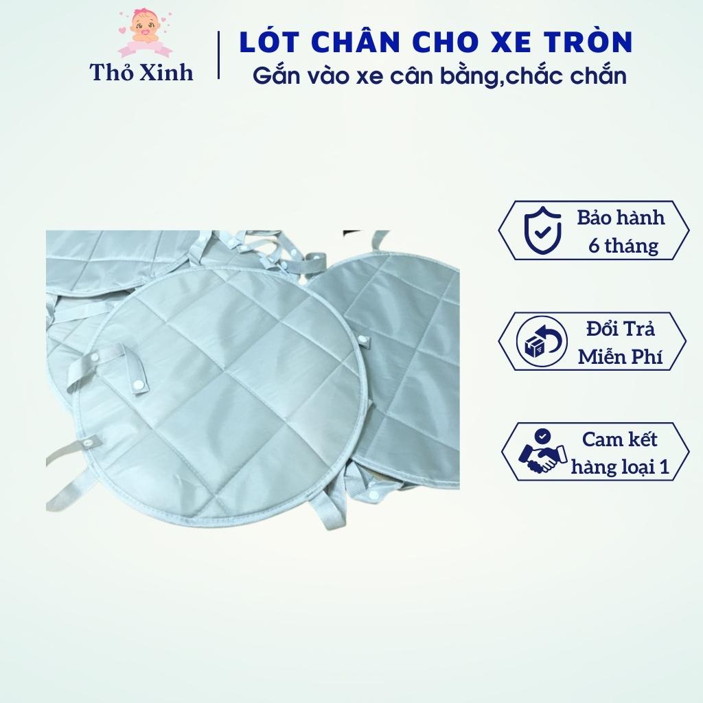 Miếng Lót Chân Xe Tròn Tập Đi Tay Đẩy Rời Xe Tròn Cho Bé Phù Hợp Với Nhiều Dòng Xe