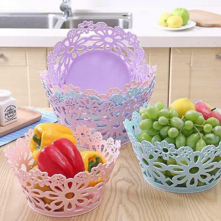 Rổ Nhựa Họa Tiết Việt Nhật mã 3431/3432/3433 - Rổ Đựng Màu Sắc Xinh Xắn, Siêu Bền - Lê Gia Shop