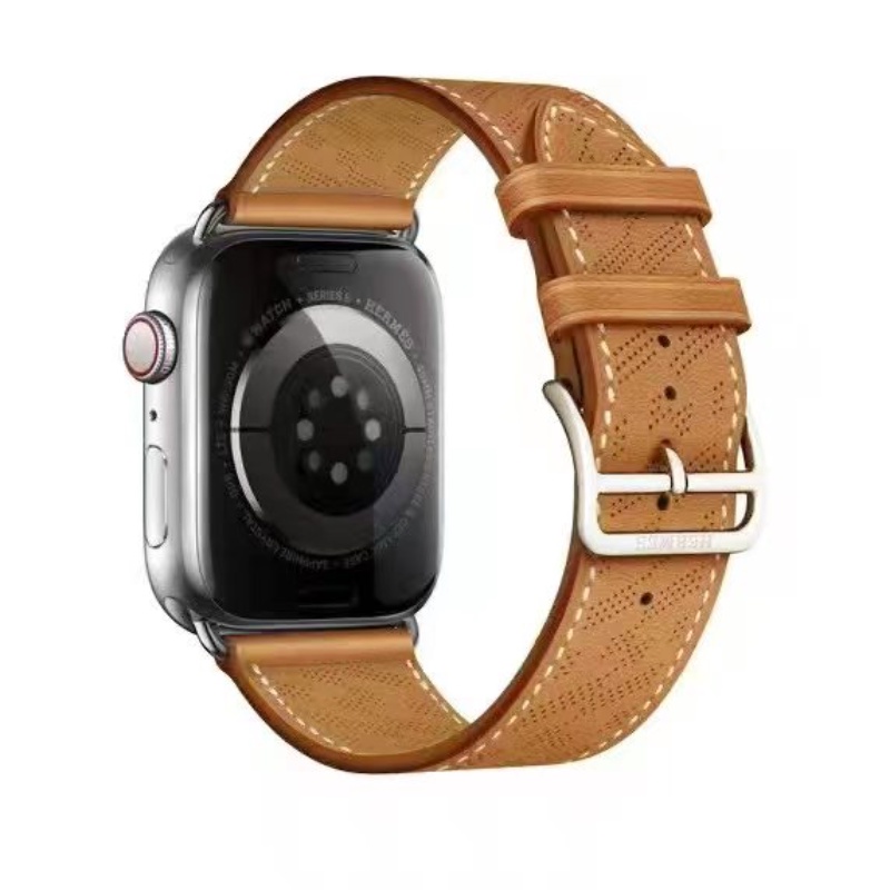 Dây Da Thoáng Khí Thay Thế Cho Đồng Hồ Thông Minh Apple watch Ultra 49mm 44mm 40mm 42mm 38mm iWatch series 8 7 3 4 5 6 se 41mm 45mm