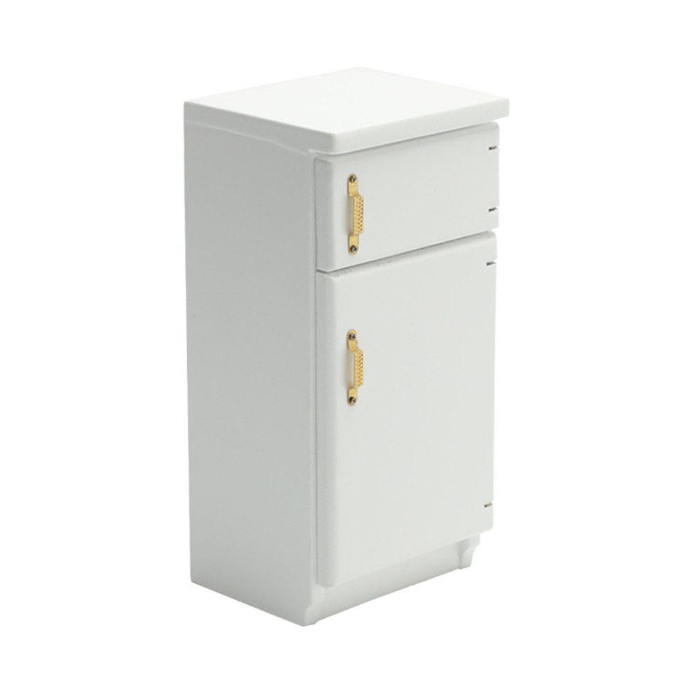 Tủ Lạnh Mini Màu Trắng Cho Nhà Búp Bê