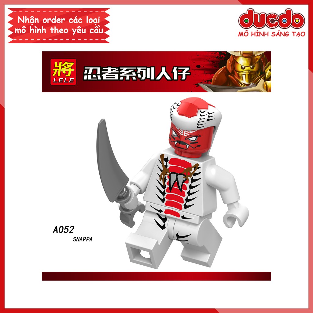 Minifigures nhân vật trong Ninjago tuyệt đẹp - Đồ chơi Lắp ghép Xếp hình Mini Ninja Mô hình LeLe A049-A056