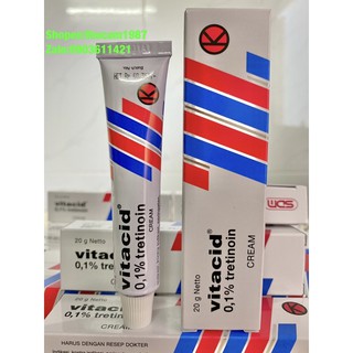 Kem loại bỏ mụn, chống lão hoá vitacid tretinol 0,1 % 20ml.