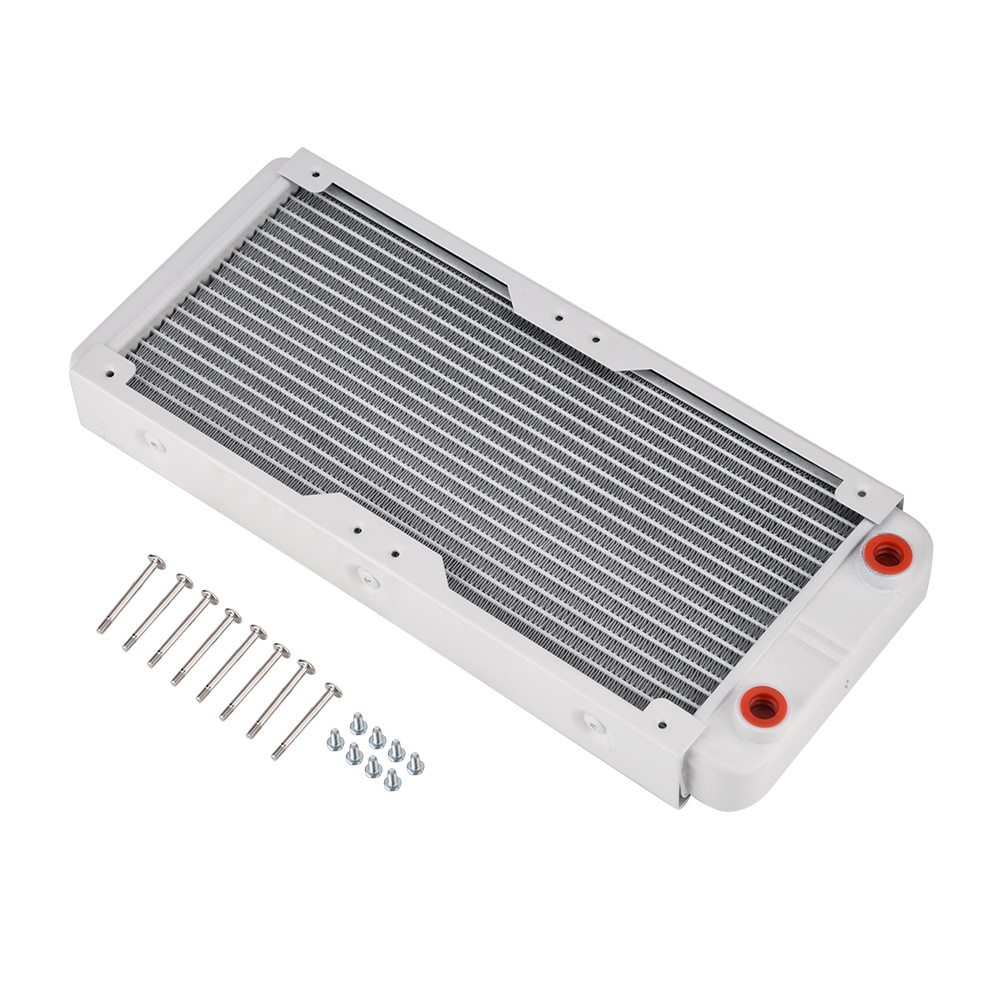 Bộ tản nhiệt máy tính bằng nhôm Làm mát nước trao đổi chất lỏng Màu trắng 240mm/360mm