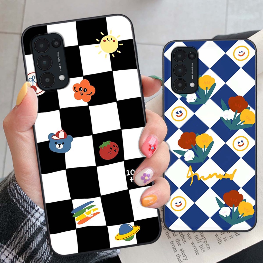 Ốp Oppo Reno5 4G / Reno5 5G / Reno 5 họa tiết hoa, gấu thời trang, ốp dẻo bền đẹp