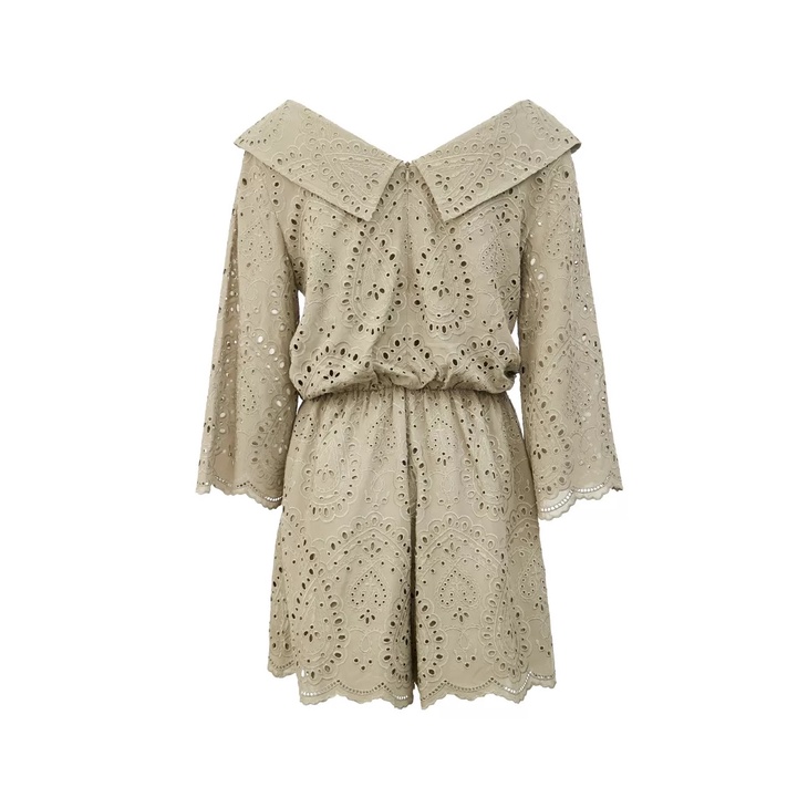 Vero Moda Áo Liền Quần Khoét Lỗ Tay Loe 3/4 Ve Áo Cổ Chữ V Phong Cách HÀN QUỐC Cho Nữ 320278538