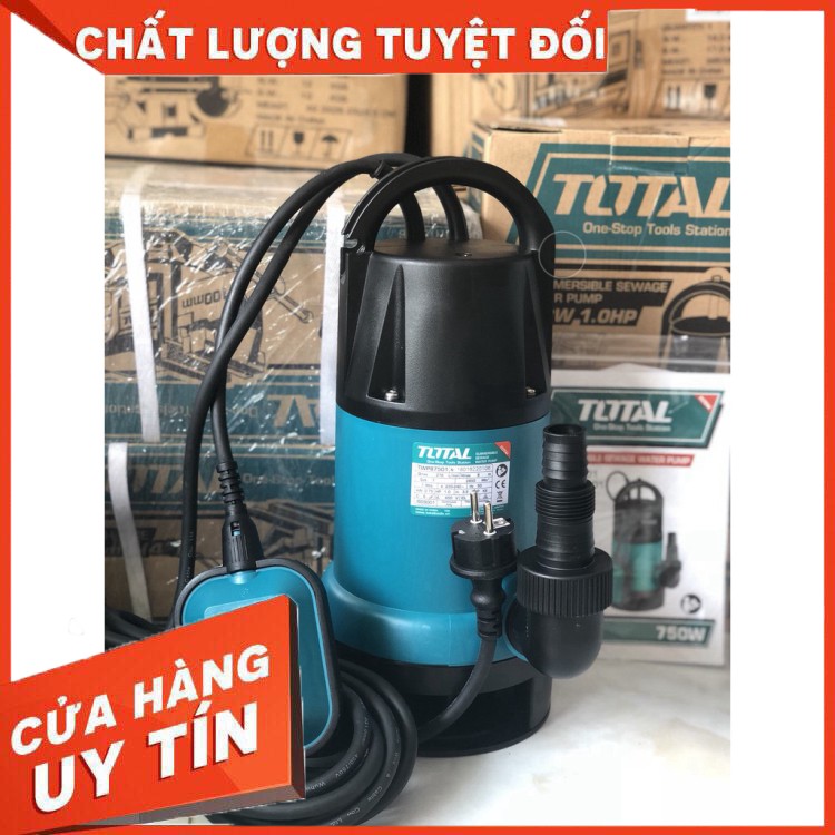 750W (1HP) MÁY BƠM CHÌM NƯỚC THẢI TOTAL TWP87501 - INGCO SPDS7501 nguyên zin nhé các bác