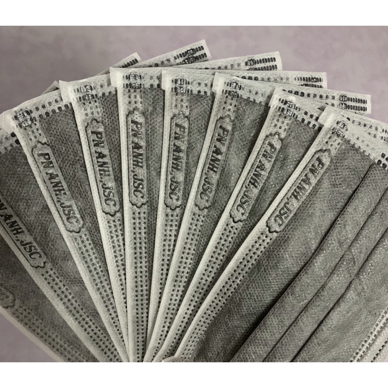 Khẩu trang y tế kháng khuẩn 4 lớp Phương Nam Anh Hộp 50 cái (Màu xám)