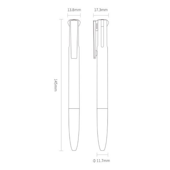Bút gel KACO PURE 4 trong 1 Easy ngòi 0,5mm