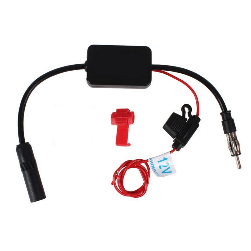 Ăng Ten Khuếch Đại Tín Hiệu FM 12V Tự Động Cho Xe Hơi / Tàu Thuyền