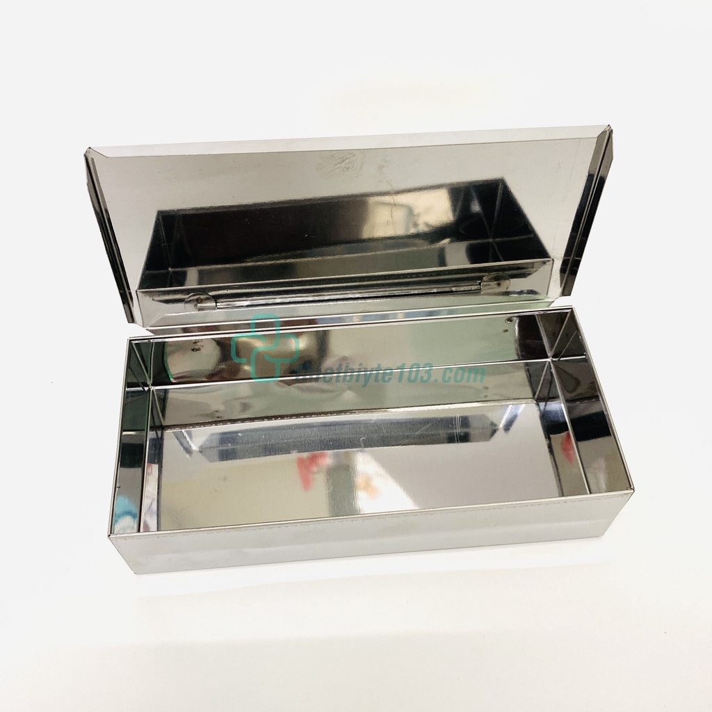 Hộp Inox 304 Chữ Nhật Đựng Dụng Cụ Spa, Y Tế, Khay Inox Có Nắp Có Bản Lề Có đủ Cỡ - Thiết Bị Y Tế 103