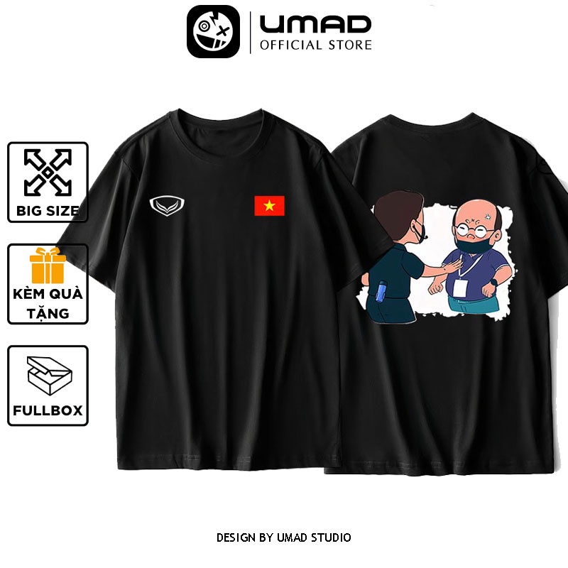 Áo thun UMAD unisex Đội tuyển bóng đá Việt Nam Thầy Park nam nữ tay ngắn có big size