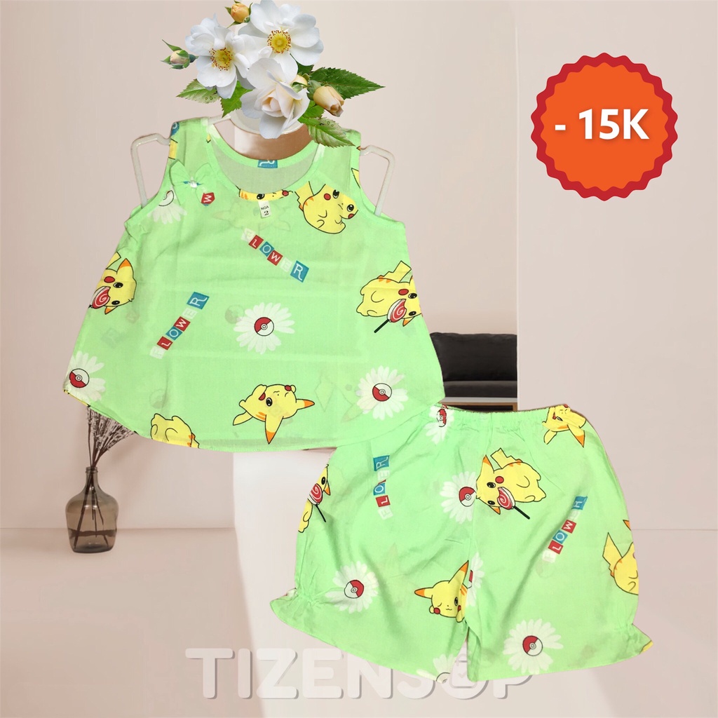 Đồ tole bé gái kiểu xòe vải lanh tone chất đẹp mặc mát