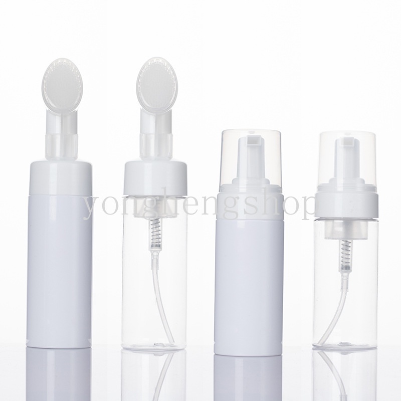 Bình Tạo Bọt Bằng Silicone Kèm Cọ Silicone Nhỏ Gọn Tiện Lợi Dành Cho Đi Du Lịch